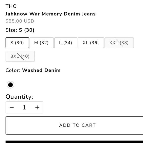 THC The Hideout Clothing Co Jahknow War Memory Jeans in Size 30 - Picture 15 of 15